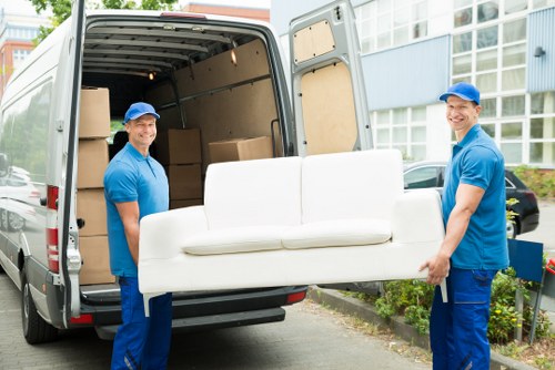 Professional house removals team planning a move in Newham