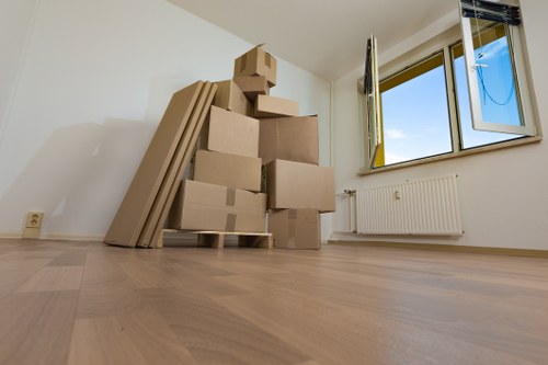 Professional removal team handling a Newham home move