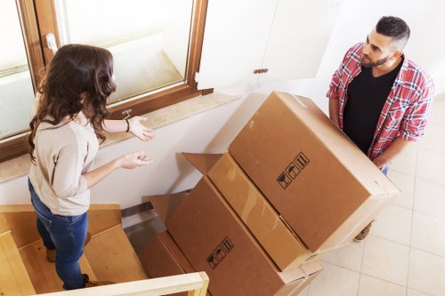 Removal team handling a fast apartment move in Newham