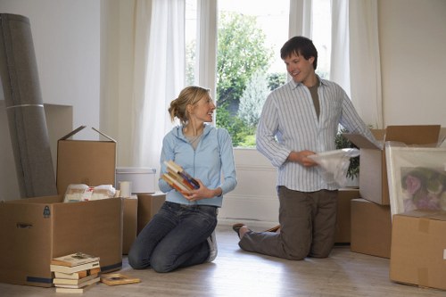 Furniture being carefully handled during a Newham removal